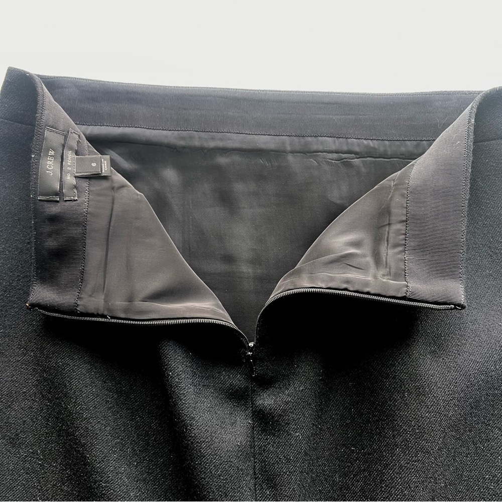 J. Crew Black Wool No. 2 Pencil Skirt - Picture 7 of 8
